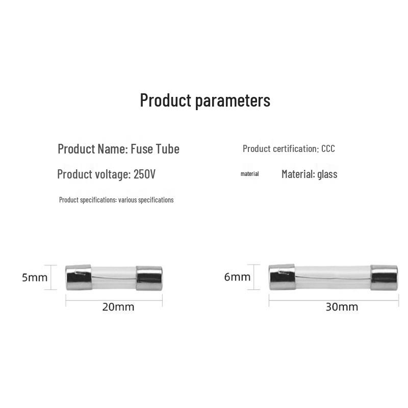 Glass Tube Fuse Set: 5x20mm & 6x30mm, 1-30A Range
