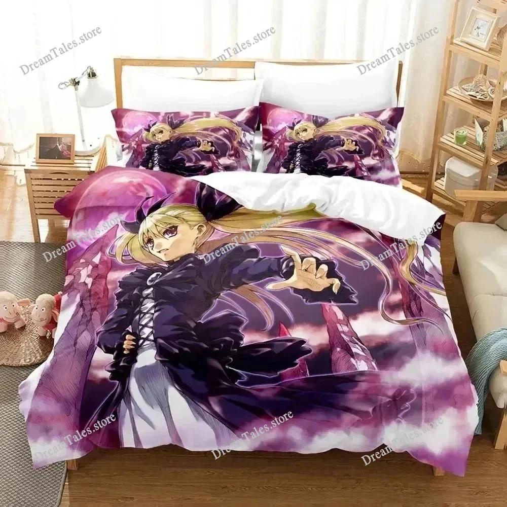 Anime Dance In The Vampire Bund Bedding Set Duvet Cover Bed Set Quilt Cover Pillowcase Comforter King Queen Size Boys Adult741