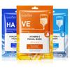 15pcs Vitamin E Hyaluronic Acid Oligopeptide Facial Mask Moisturizing Hydrating Oil-Control Sheet Face Mask Skin Care