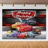 Disney Pixar Cars Lightning Mcqueen photo background for birthday party, studio photo background for kids, babies and baby welcome parties, AS41