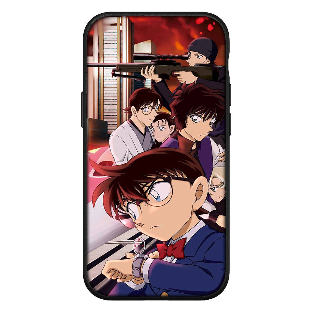 Cover for iPhone 16 15 Xiaomi Redmi Note 14 13 12 11 Pro Max X 8 9 16e Samsung Galaxy S25 S24 S23 Moto A4 OPPO Huawei Anime Detective Conan Phone Case