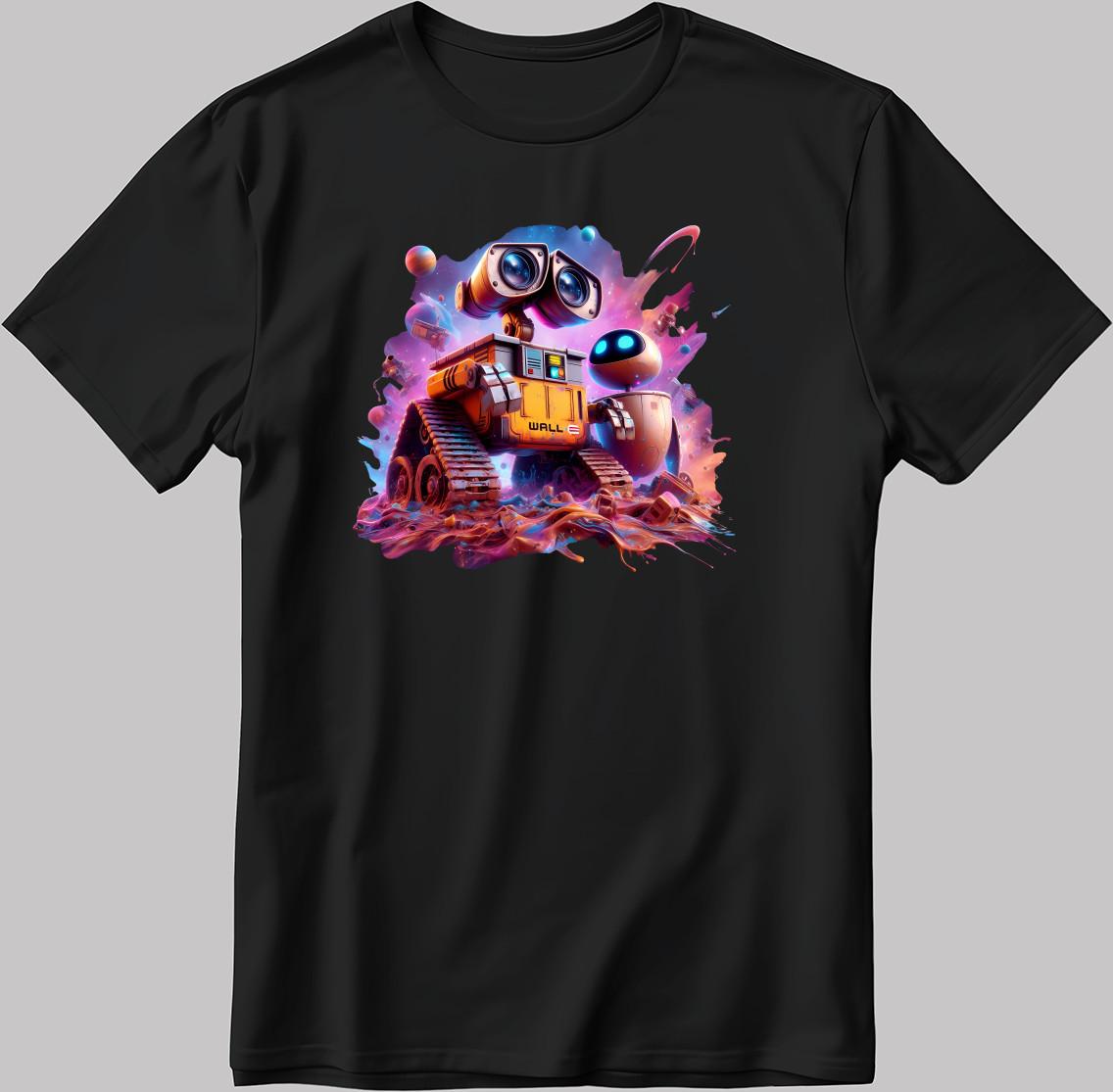 Wall-E Disney Pixar Short Sleeve White-Black Men s / Women s T Shirt N521 L