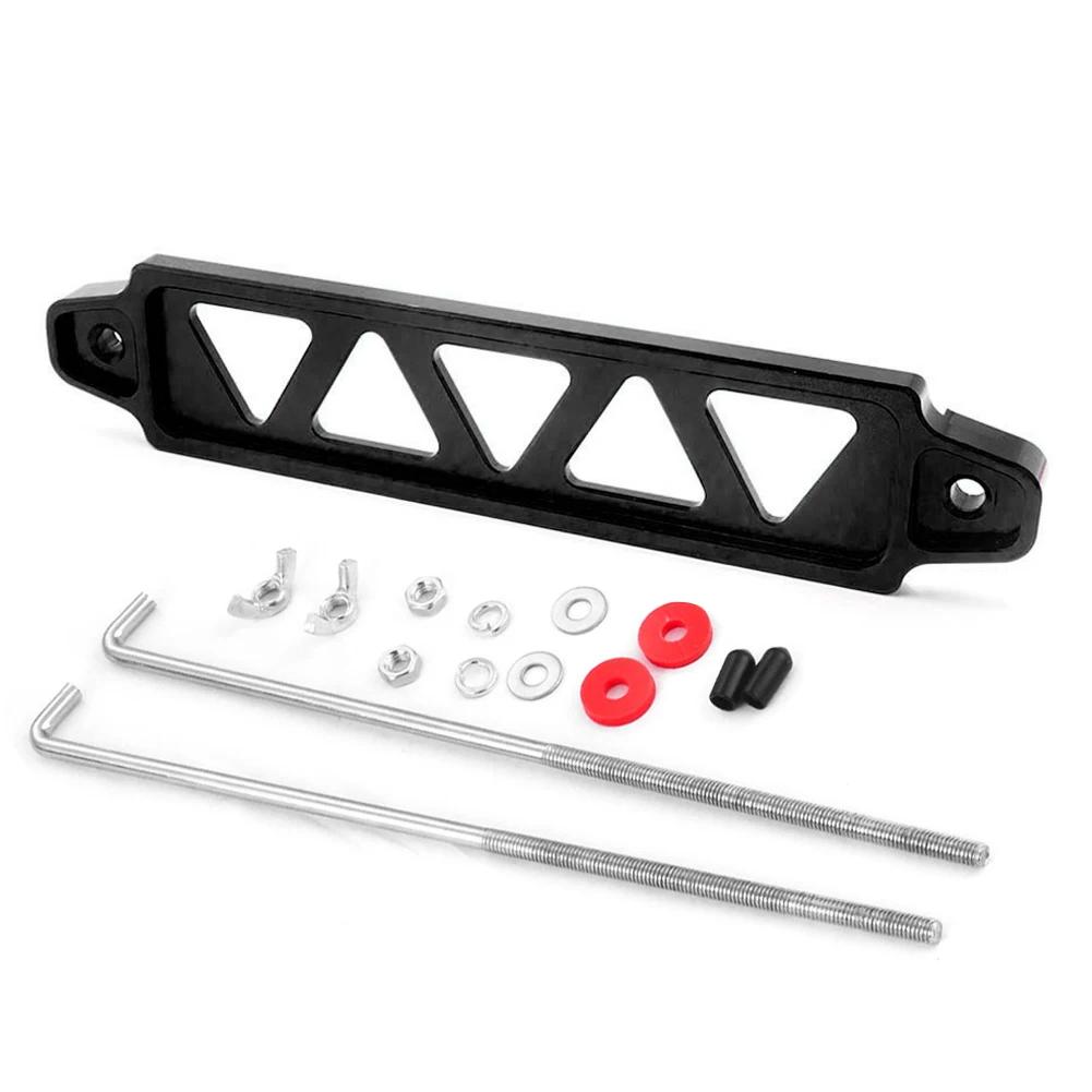 218mm/190mm Aluminum Alloy Battery Auto Battery Tie Down Mount Holder Bracket Brace Bar for Honda Civic EK EG Universal