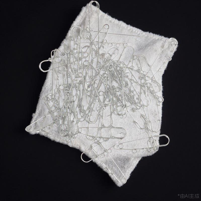 50Pcs Decorative Safety Pins with Holes DIY Jewelry Brooch Pins for Handicrafts Sweaters Skirts Coats Scarves Fixing