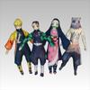 Anime Demon Slayer  Stuffed Doll Tomioka Giyu Kamado Tanjirou Kamado Nezuko Agatsuma Zenitsu Twistable Shape Plush Toy Figure