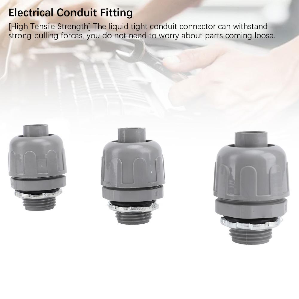 10pcs Nylon Electrical Conduit Fitting Non‑Metallic Conduit Connector Home Electrical Project