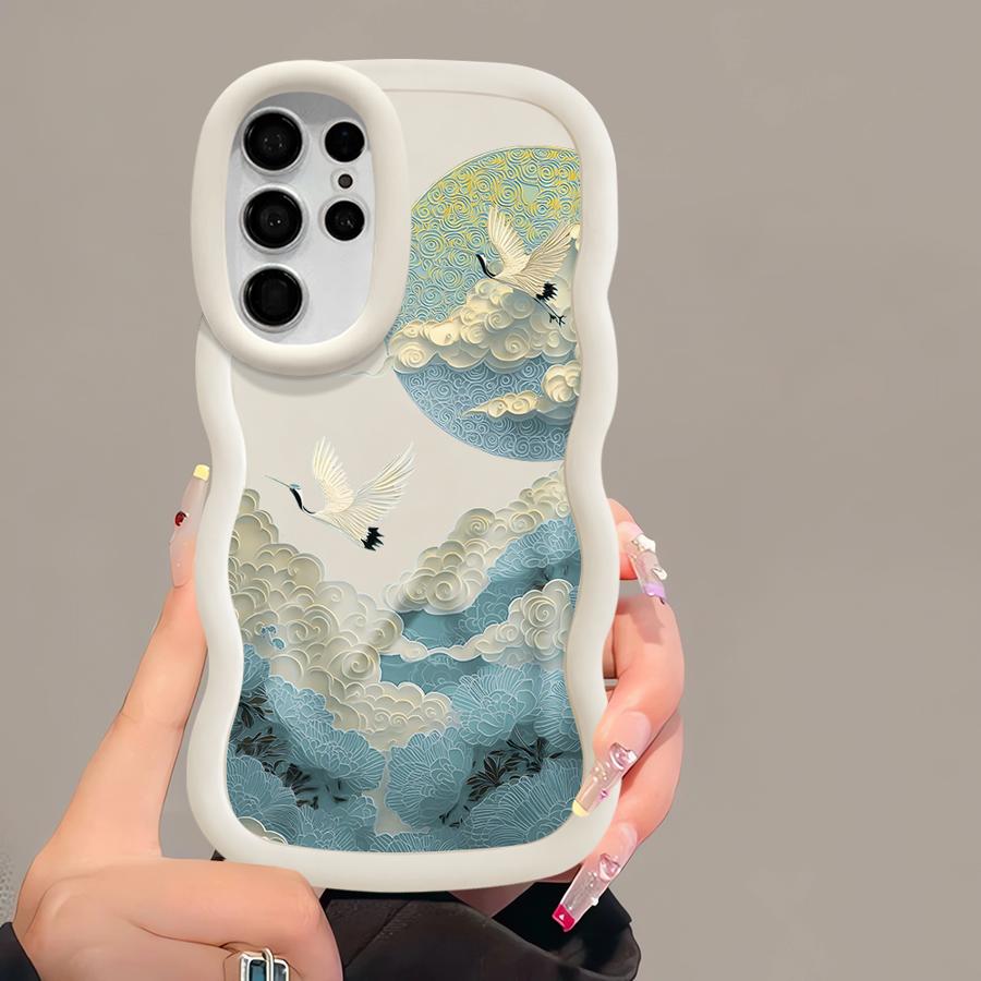 Bergkunst Weiche Handyhülle für Samsung Galaxy S24 S21 S23 Plus S25 S20 FE A26 A25 S22 Ultra A34 A24 A36 A55 A54 A35