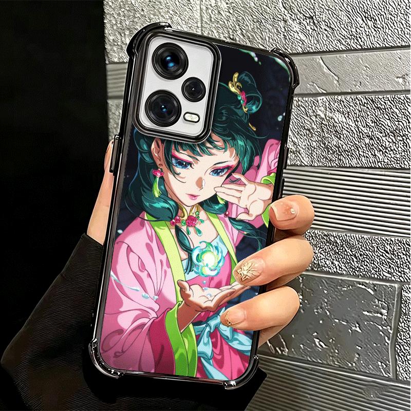 A-Apothecary D-Diaries Maomao Vergoldetes Handyhülle Für Xiaomi Redmi Note 14 15 Pro Plus 13 12 11 11S 11T 10 9S 9 5G Sturzfest Aira