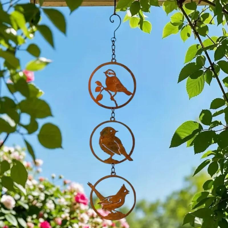 Wetterfeste Eisen Vogel Wandkunst Einfach zu installieren Hofdekorationen Für Innen Außen