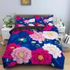 Vintage Flower King Queen Duvet Cover Peony Sunflower Bedding Set Tropical Floral Quilt Cover Boho Polyester Comforter Cover