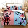 Fashion 3D Print Anime Helluva Boss Bedding Set Duvet Cover Bed Set Quilt Cover Pillowcase Comforter King Queen Size Boys Adults