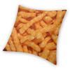 Cheetos Puff Snack Quadratische Kissenhülle Polyester Leinen Samt Muster Reißverschluss Dekor Raum Kissenbezug