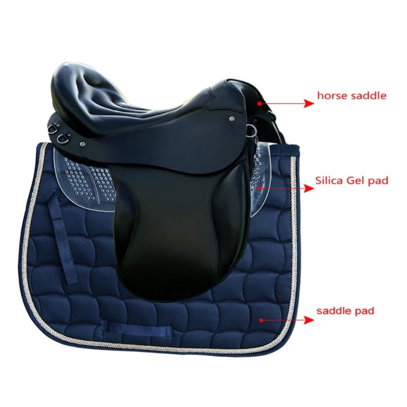 Silicone Equestrian Saddles Pad Nonslip Gel Saddles Pad Silicone Saddles Mat for Eventing, Jumping Training Enduring