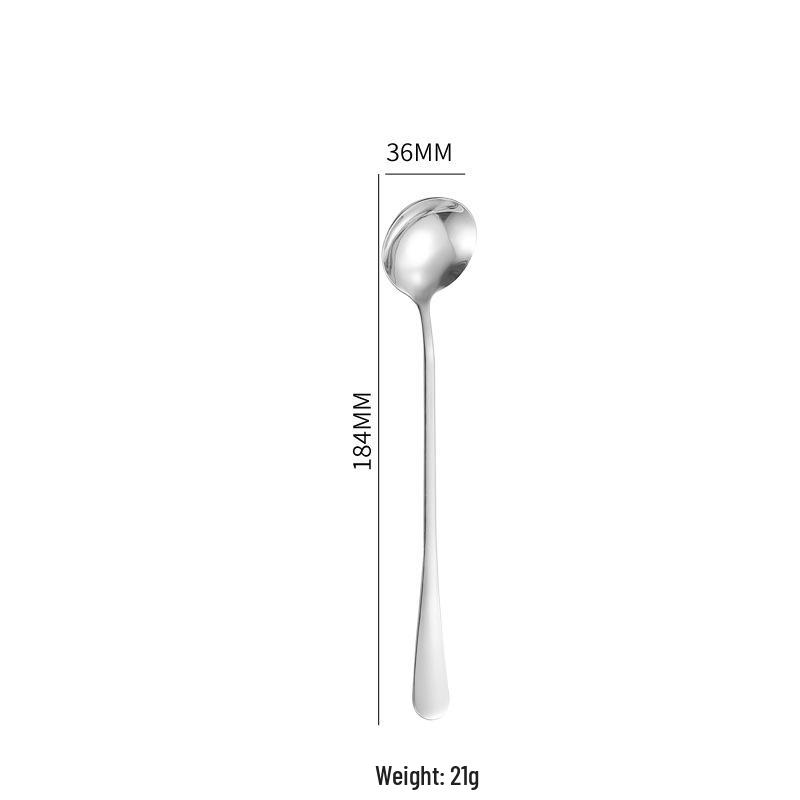 Stainless Steel Cutlery Set: Fork, Spoon, Long Ice Spoon, Western Knife, Steak Knife, Hotel Use, Customizable Logo