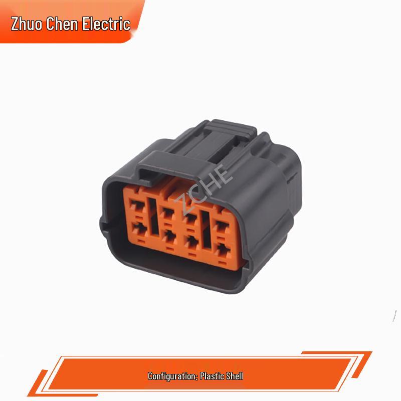 Automotive 8-Pin Connector Set: Male Plug 6195-0051 & Female Plug 6195-0054.