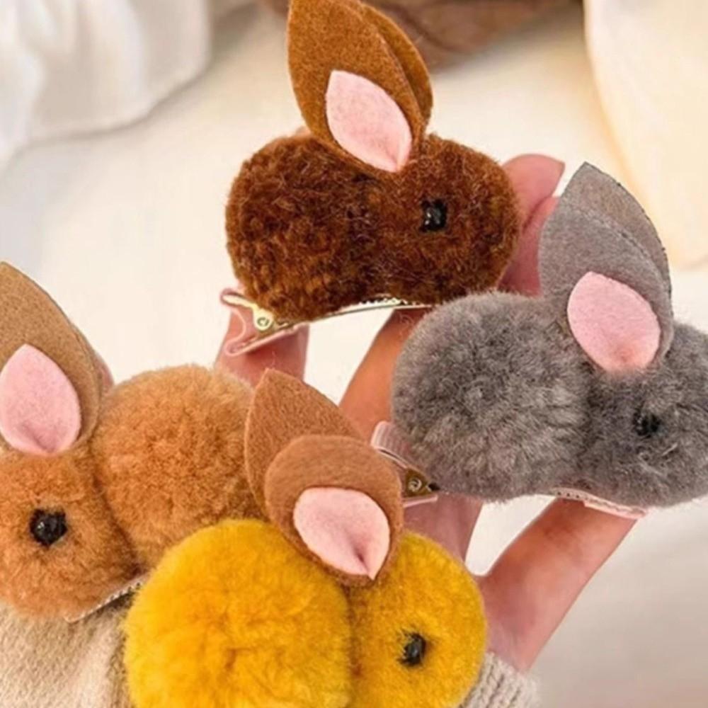 Soft Plush Hairpin Rabbit Hair Clip Sweet Bunny Hair Clip Party