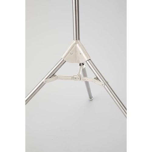 Bestco Stainless Steel Clothes Drying Rack with Parasol, 3 Tiers, Large Capacity, Indoor Use, 88cm Wide x 88cm Deep x 170cm High, Light Gray, NY-278