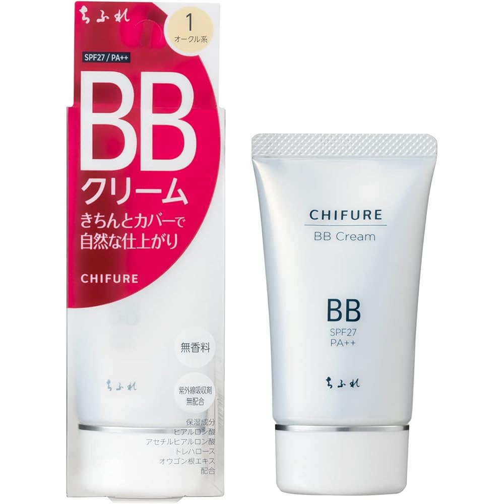 Chifure BB Cream Fragrance-Free 1 Ochre 50g