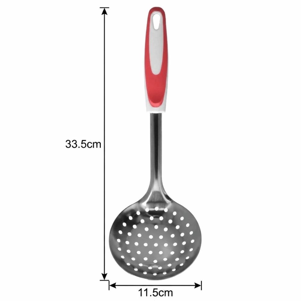 Long Handle Strainer Rustless Steel Draining Spoon Water Drainage Filter Colander  Hot Pot