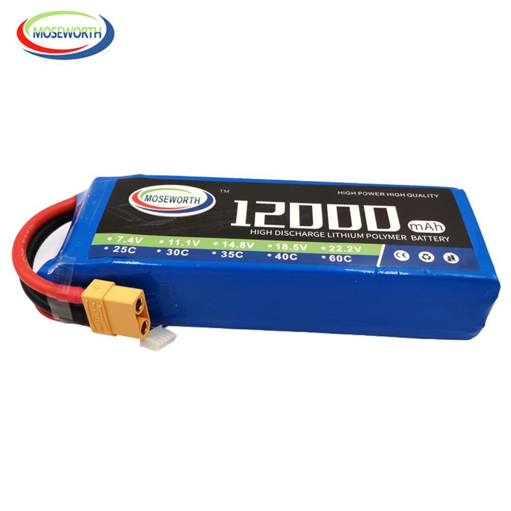 7.4V 11.1V 14.8V 18.5V 22.2V 2S 3S 4S 5S 6S 10000 12000 16000 22000mAh 25C RC LiPo Battery RC Car Agricultural Spraying Drone