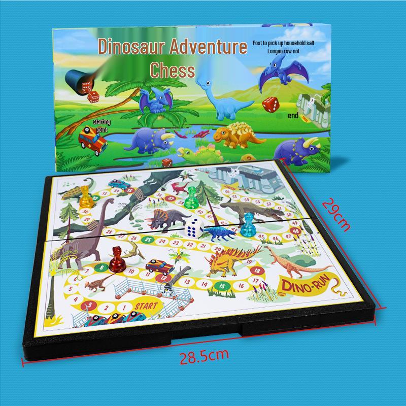 Set de șah magnetic All-in-One: Șah Aeroplan, Gomoku, Go, Xiangqi, Dou Shou Qi, Dame, Șah Militar - Jucărie Educativă pentru Copii