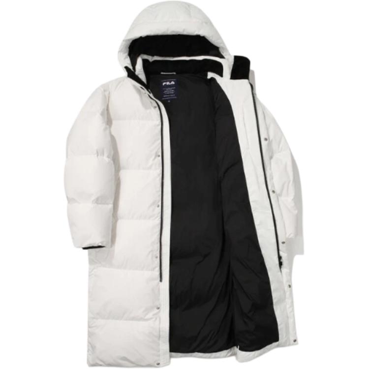 FILA Down Jackets Unisex White Hooded Moderate FS2DJG4104XOWH