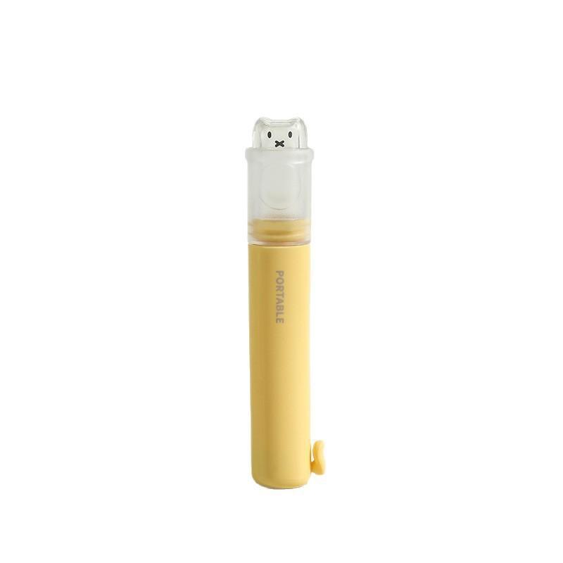 1 Piece - Convenient Toothbrush Travel Container, 2-In-1 Folding Toothbrush Set - Small And Convenient - Essential For Business