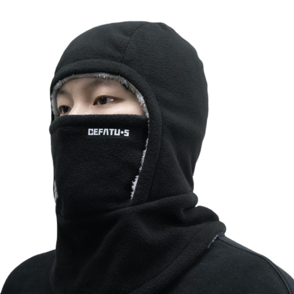 Fleece Warm Hood and Hat Cold-proof Ski Windproof Cap Neck Protection Balaclava Cycling Cap Winter