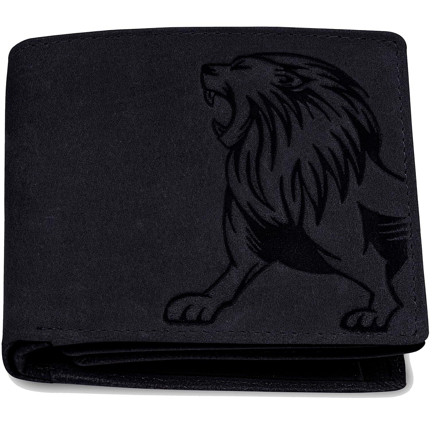 

Мужской кожаный кошелек Zeus Vintage Bi-Fold, 6 отделений для карт