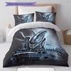 Alien Pattern Bedding,Quilt Set Quilt Cover Pillowcase Home Decoration Birthday Gift (1 * Duvet Cover + 2 * Pillowcase, Without Core)