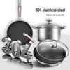 KOBACH Stainless Steel Honeycomb Non-Stick Cookware Set