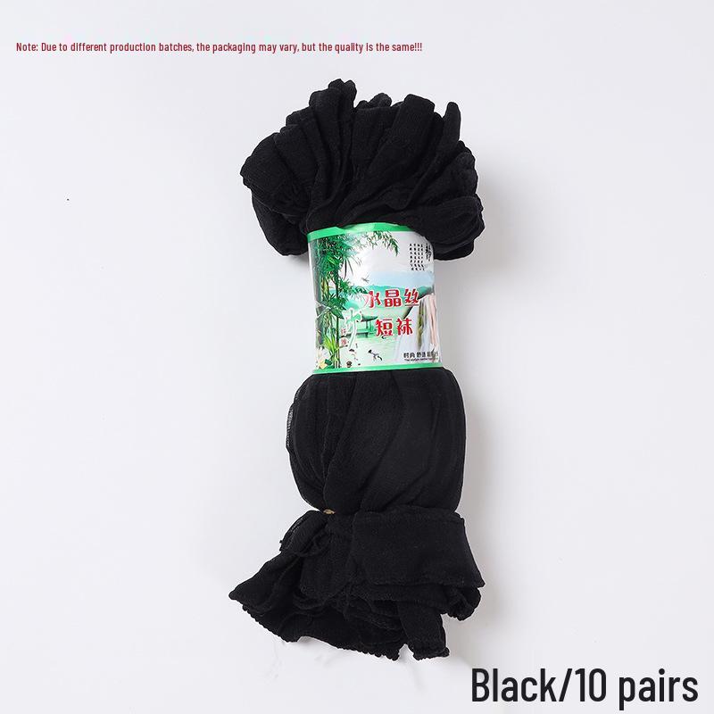 

Женские ультратонкие дышащие шелковые носки - короткие носки из кристального шелка для весны/лета One Size