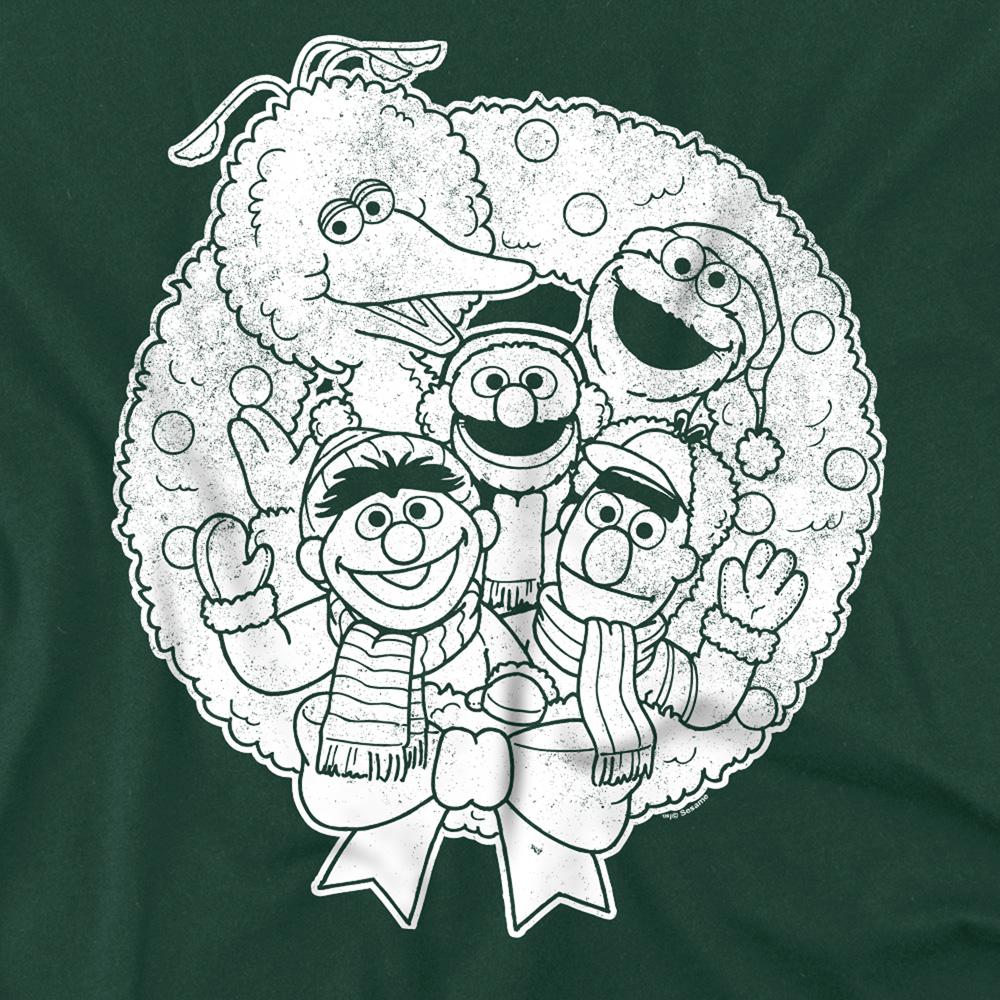 Sesame Street Unisex Adult Vintage Christmas T-Shirt