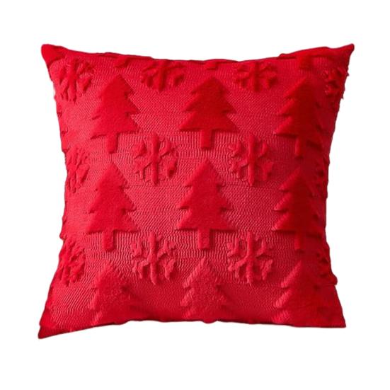 Christmas Plush Pillow Cover 18x18 Inch Decorative Throw Pillow Cover Winter Pillow