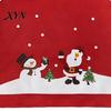 Christmas Print Chair Slipcovers Santa Snowman Cover, Festive Dining Room Cover Slipcover, Decorative Back Xmas Party Supplies Covers