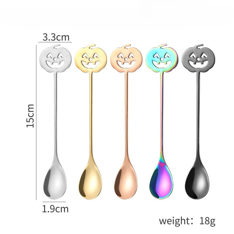 Nerezová ocel 304 potravinářská káva dezert míchací lžičky kávová lžička kreslený přívěsek dekorace sada kuchyňské potřeby lžičky