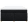 Maison Exclusive - Sommier à lattes de lit avec matelas Noir 140x190 cm Tissu