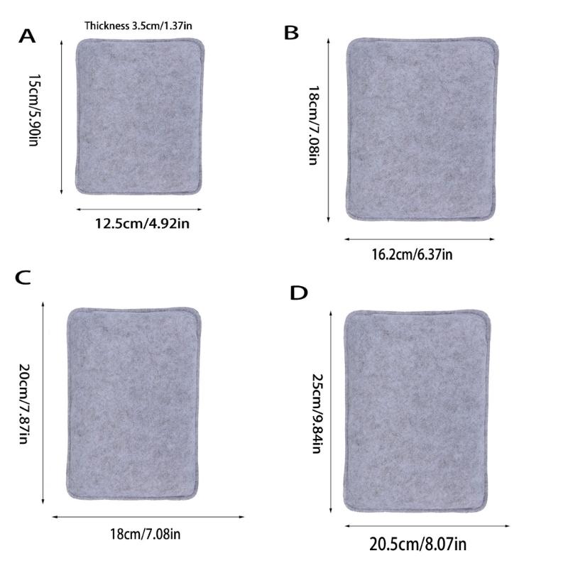 Thickened Needle Felting Pad Natural Wool Fabric Felting Mat For Adult And Hobbyists Punch Needle And Embroidery Craft