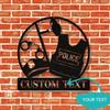 Custom Police Badge Metal Sign Personalized Home Decor Officer Gift Wall Art