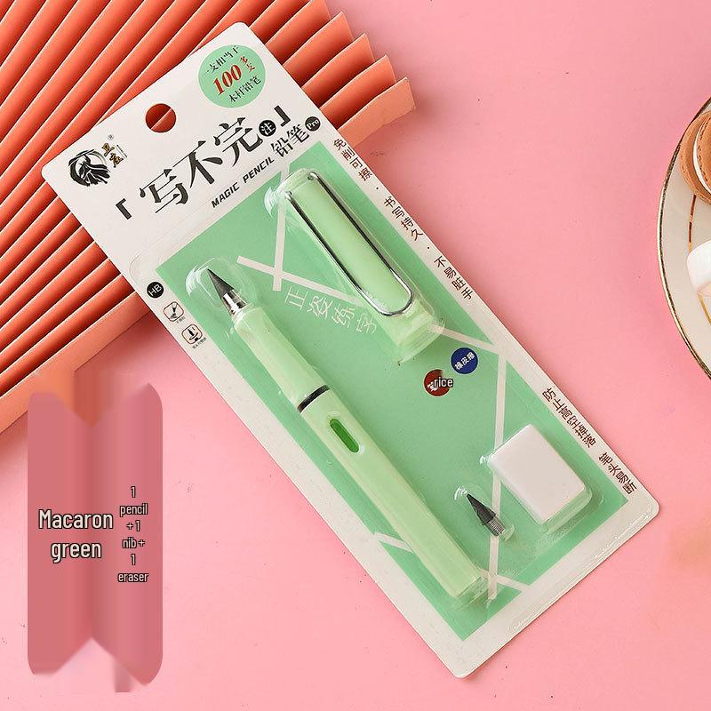 Eternal Black Pencil: Everlasting HB Pencil - No Ink, No Sharpening, Durable Writing & Drawing.