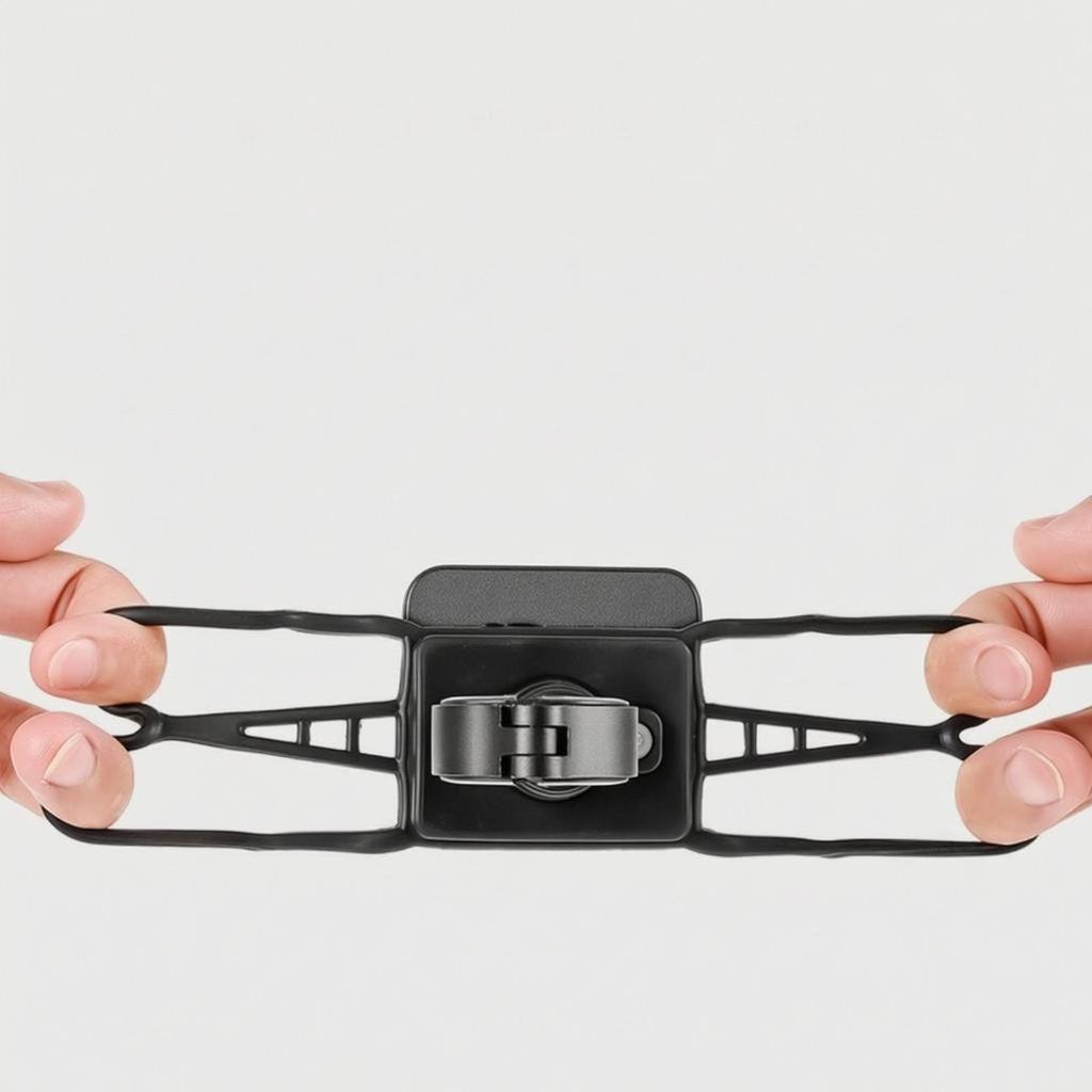 Cycle Phone Holder Secure Grip Bike Phone Holder Handlebar Mobile Accessory Stable Patterned Surface