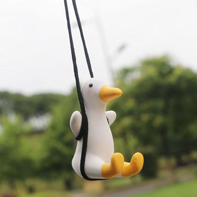 Doplňky do interiéru auta, přívěsek na zpětné zrcátko, závěsná ozdoba, houpačka, kachna, roztomilé anime, přívěsek na auto, doplňky pro ženy a dívky