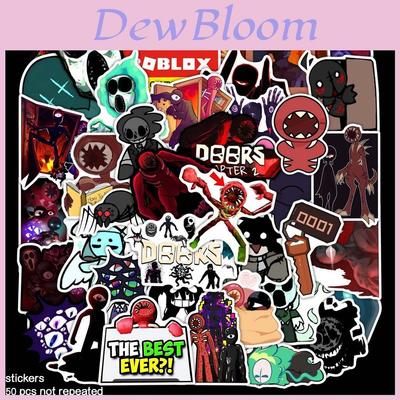 50pcs High-quality Roblox Figure Doors Waterproof Sticker Set For Scrapbooking And Decorations