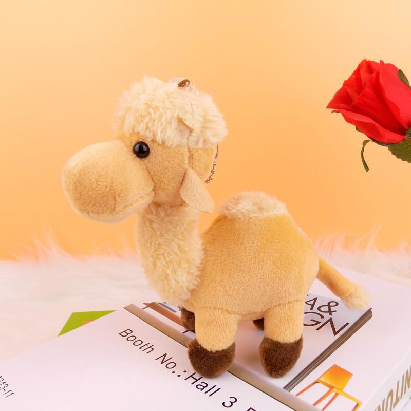Adorable Plush Camel Toy Bell Ornament Souvenir Cute Stuffed Animal Keychain