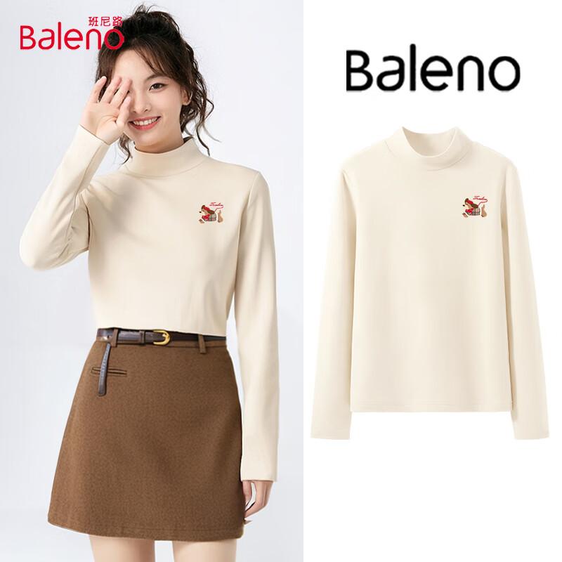 Baleno Women s Semi-High Neck Thin Fleece Long Sleeve Base Layer Top L