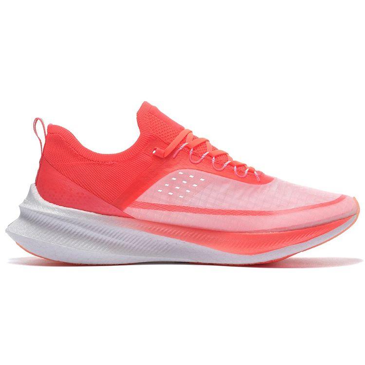 Li Ning Fei Dian Challenger Cushioning Wear Resistant Breathable Low Top Running Shoes Men sneaker Fluorescent-Red ARMS013-1