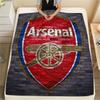 Klub Piłkarski Arsenal, Wzór Koc Flanelowy, Wysoka jakość, Wygodny na Wszystkie Pory Roku, Wystrój Domu, Ciepło i Komfort, Idealny na Prezenty.