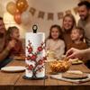 Freestanding Christmas Paper Towel Holder Acrylic Wood Base Kitchen Roll Dispenser  Living Room