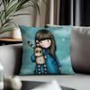 Viral SSantoro Gorjussied Cushion Cover Antidustmite Pillowcase Invisible Zipper Silky Short Plush Sofa Cushion Cover