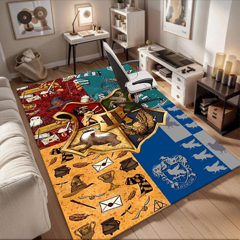 Harry Potter Hogwarts House Crests Phone Wallpaper SetOffice Mat Home Decor Office Rugs LB138